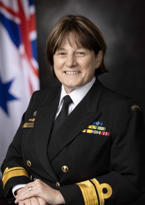 Official Portrait of Rear Admiral Letitia Van Stralen, AM, CSC, RAN